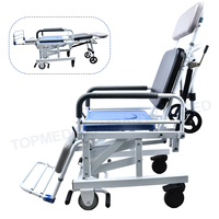 Chaise de douche inclinable avec siège de toilette pour la mobilité en salle de bain MDMA