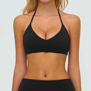 Soutien-gorge de sport à faible MOQ, bretelles réglables, <span class=keywords><strong>dos</strong></span> ouvert, soutien-gorge de sport pour femmes, haut d'entraînement rembourré - Product Image 3