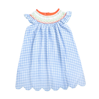 Robes plissées Puresun en gros, ourlet festonné, longueur genou, robes décontractées d'été pour filles