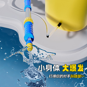 ปืนฉีดน้ำแบบสะพายหลัง 20 ลิตร ความดันสูง ความจุขนาดใหญ่ 58/70 ซม. ปืนฉีดน้ำแบบใช้มือสำหรับเด็ก เล่นสนุกกลางแจ้งในช่วงฤดูร้อน เล่นในสระน้ำ - Product Image 4