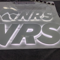 Placa de Identificación Retroiluminada de Acero Inoxidable 304 Pintada en Blanco Personalizada |   Letrero LED de Precisión Premium con Base de PC