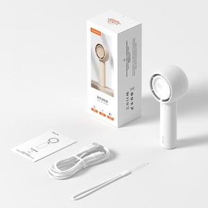Dropshippng Couleur: Marron <span class=keywords><strong>JisuLife</strong></span> FA42 Petit ventilateur turbo portable rechargeable, 2000mAh - Product Image 3