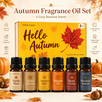 Collection de parfums d'automne 100% naturels de luxe OEM pour la fabrication de bougies, les soins capillaires et les soins corporels