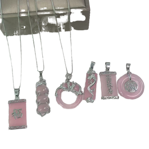 จี้ห้อยคอรูปกรงมังกรประดับ<span class=keywords><strong>หยก</strong></span>สีดำเขียวลาเวนเดอร์ชุบทอง 18K สำหรับเด็ก รุ่นขายดีประจำปี <span class=keywords><strong>2022</strong></span> จาก Jialin พร้อมสายสร้อยแบบกล่อง - Product Image 4