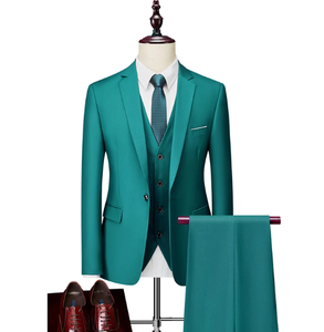 En Stock, traje ajustado <span class=keywords><strong>de</strong></span> negocios para <span class=keywords><strong>hombre</strong></span>, traje profesional <span class=keywords><strong>de</strong></span> 3 piezas, negro, gris, <span class=keywords><strong>azul</strong></span> profundo, traje <span class=keywords><strong>de</strong></span> moda para boda, chaqueta para <span class=keywords><strong>hombre</strong></span> - Product Image 3