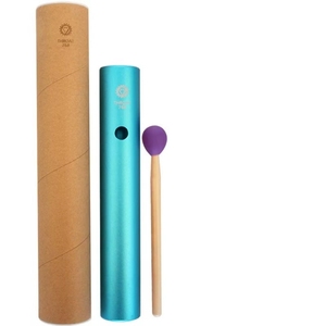 Tube sonore accordé aux chakras, 7 couleurs, en métal, avec marteau en bois, pour la guérison spirituelle (vente en gros) - Product Image 3