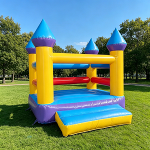 Château gonflable classique en PVC pour enfants, idéal pour les locations événementielles - Product Image 3