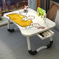 Support d'ordinateur portable de bureau pliable ergonomique multicolore, portable, pour étude et lit, avec fente, vente en gros à prix réduit