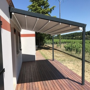 Auvent pliant en béton personnalisé <span class=keywords><strong>de</strong></span> 2 à 20% <span class=keywords><strong>de</strong></span> réduction terrasse ombragée toit rétractable pergola motorisée en aluminium auvent roulant pour magasin - Product Image 1