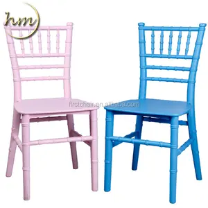 Hot Sale Outdoor Wedding White Pink Blue kids tiffany plastic chiavari chair for children party