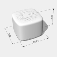 Mesin Suara Putih Mini Isi Ulang dengan Lampu Malam Speaker Nirkabel Portabel Baterai 500mAh Bahan ABS Model 2025