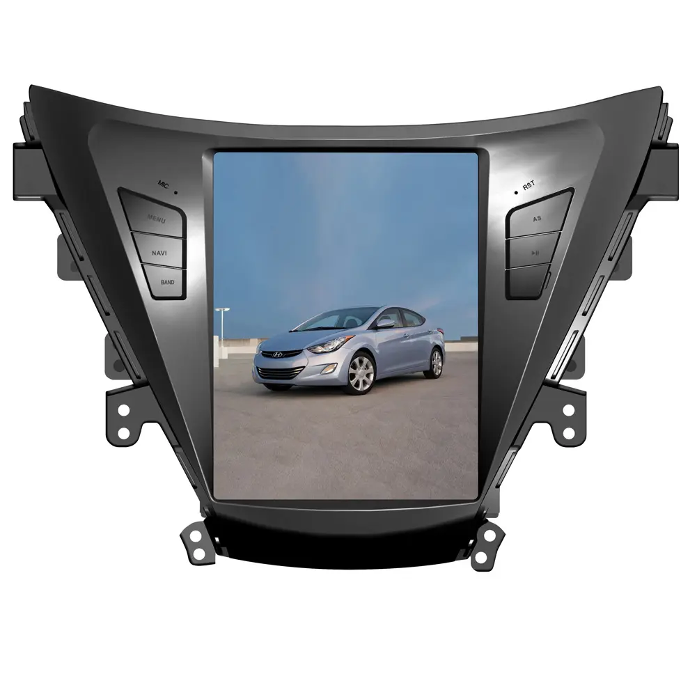 Pemutar DVD audio mobil Android, layar sentuh tesla vertikal 10.4 inci dengan Video mobil untuk HYUNDAI ELANTRA