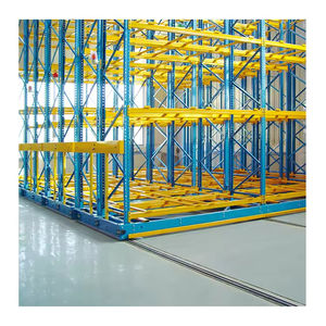 Système de rayonnage mobile en entrepôt Étagères de stockage mobiles verticales en tôle électrique Rayonnage d'archive à glissement - Product Image 2