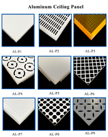 Paneles de Techo Falso Cuadrados de Aluminio de Color Blanco de 2'x2' y 2'x4', Panel de Techo de Aluminio para Techo Suspendido Interior