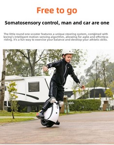 Cool Urban Commuting One Wheel <b>Drift</b> <b>Bike</b>, Waterproof IPX5 Somatosensory Scooter for Adults, Stylish LED Lights - Product Image 4