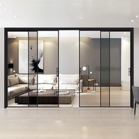 Portes coulissantes pour maisons, portes intérieures pliantes, portail avant en verre, pergola, porte coulissante sans rail, entrée extérieure