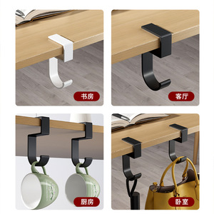 Desk Hook For School Bags Space Aluminum Single Hook 15kg Load Capacity Student Desk Organizer - Product Image 4