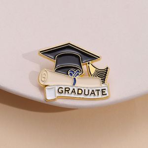 Cute Plated Metal Chaplain <b>Badge</b> Pin Toy Wing <b>Button</b> with Logo Zinc & Painted Die Cut Techniques - Product Image 4