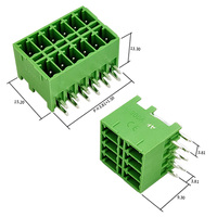 Bloc de bornes PCB enfichable à pas de 3,81 mm - Connecteur à broches double rangée à angle droit à profil bas
