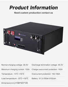 แบตเตอรี่ลิเธียมไอออนแบบทาวเวอร์สำหรับเก็บพลังงาน 51.2V 100AH 5.12kWh 4U แบบเรียงซ้อน 51.2V 100AH 5.12kWh 4U สำหรับบ้านพักอาศัย ระบบแอร์แบบแยกส่วน - Product Image 4
