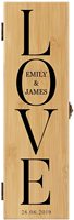 Coffret cadeau en bois de bambou personnalisé avec accessoires, emballage haut de gamme pour bouteille de vin rouge, idéal pour les mariages et les cadeaux d'affaires