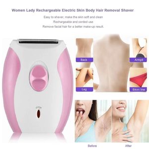 Rasoio elettrico Cordless caldo per le donne ricaricabile per signora rasoio Bikini rifinitore viso macchina epilatore per le <span class=keywords><strong>gambe</strong></span> viso - Product Image 4