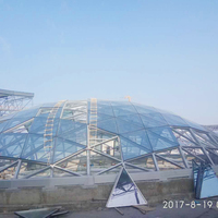 Structure Spatiale en Acier Toit Dôme Verrière Construction Métallique