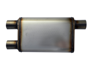 सार्वभौमिक मफलर <span class=keywords><strong>2</strong></span>.5 "दोहरी आउटलेट अल्युमिनेज्ड स्टील <span class=keywords><strong>2</strong></span>.5 इंच निकास दौड़ मफलर आक्रामक ध्वनि 12" - Product Image 5