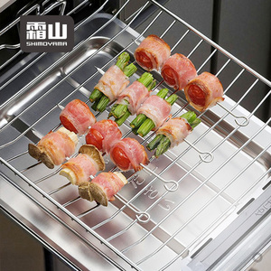 SHIMOYAMA hogar al aire libre de acero inoxidable <span class=keywords><strong>Kebab</strong></span> barbacoa horno palo pinchos de Metal para cocinar al aire libre - Product Image 3