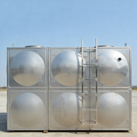 Réservoir de stockage en acier inoxydable, capacité : 1000 L, pour l'irrigation agricole et la réservoirisation d'eau