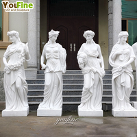 Life Size Outdoor Garden Decor Modern Four Season Outside Marble Statues
