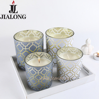 Fabriqué au Vietnam, diffuseur de parfum en cire de paraffine au parfum de vanille luxueux, avec pot en verre personnalisé pour la décoration de la maison, fait à la main