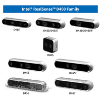 Capteur d'image haute résolution Caméra de profondeur Intel RealSense D435i D455 D435 D415 Compatible avec les robots Raspberry Pi Jetson ROS