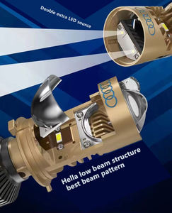 Lente de Proyector LED Mini H4 Lighting Focus, 6500LM, 75W, 6000K, Plug and Play, con 2 Fuentes de Luz LED Adicionales para BMW Honda - Product Image 3