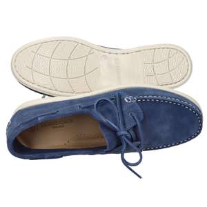 Chaussures bateau pour homme Lumberjack en daim bleu marine à lacets 45 pour usage décontracté - Product Image 6