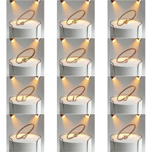 Bracelet Original Plaqué Or 18K Rose 16-21CM avec Zircons Pavés en Forme de Cœur et <span class=keywords><strong>Arbre</strong></span>, Compatible Breloques DIY, Cadeau d'Anniversaire, Vente Chaude - Product Image 1