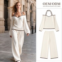 Ensemble de tricot pour femme, pull pour femme, coordonnés en tricot pour femme, chemisier en tricot pour femme, pull en tricot pour femme