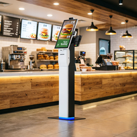 Supports pour kiosque de point de vente (PDV) sur pied, sur table ou mural, avec SDK, reconnaissance faciale, OS Android/Windows pour les paiements et les commandes
