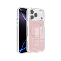 Coque de protection magnétique anti-chute couleur macaron Space Shell Ins pour iPhone 18 Pro Max, compatible avec les coques de téléphone iPhone 17, 16, 15, 14