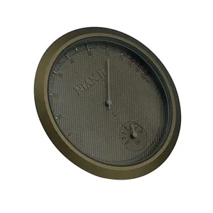 Aangepaste Ronde Elegante Analoge Mechanische Muur Thermometer Thermo Hygrometer Voor Thee Maken