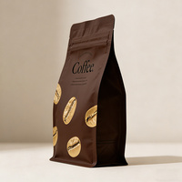 Vente directe usine – Sacs d'emballage pour café à fond plat avec valve, en MOPP/PE, imprimés par gravure, personnalisés, durables et résistants à l'humidité