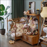 Meubles pour animaux de compagnie en bois massif de luxe, niche pour chien, lit pour chat, cage pour animaux de compagnie pour utilisation dans le salon, OEM