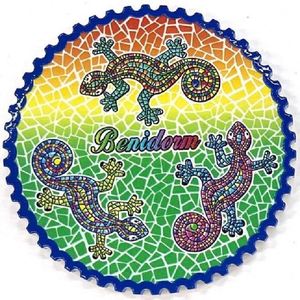 Benidom Spanish Ceramic Coasters Travel Souvenir Mats & <b>Pads</b> for Home or Office for Daily Use - Product Image 2