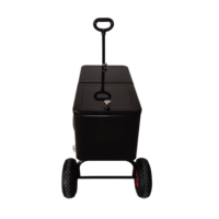 Chariot isotherme roulant 73L en métal, très populaire, avec poignée de traction et roues, pour garder les boissons fraîches lors de vos fêtes
