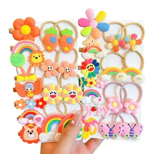 Cute Cartoon Clouds Rainbows Princess Headwear Kids fasce elastiche per capelli bambini Tie Girls accessori copricapo per bambini