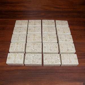 Stonecrafts International Export MOP0100 Mother Pearl Mixed Jewellery <b>Box</b> Rectangle Shape Hammered Design Popular Premium - Product Image 1
