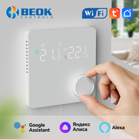 Termostato Inteligente WiFi Digital BEOK con Pantalla LED para Control Remoto por Aplicación, Ahorro de Energía