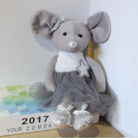 Jouet en peluche souris ballerine mignon, en tissu doux et moelleux, pour enfants, décoration de la maison, cadeau de festival