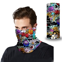 Custom Satijn Headwear Microfiber Hals Buis Bandana Sjaal Met Logo Afdrukken Effen Of Dierenpatroon Gezichtsbedekking Head Warmer