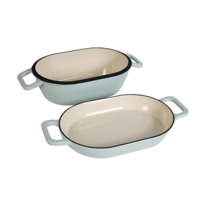Four à pain ovale en fonte émaillée 2-en-1, pot à pain double fonction, cloche à pain au levain pour la cuisson à domicile et en commerce - Product Image 3